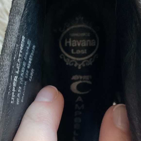 Jeffrey Campbell Dakota Black Suede Perforated Lace Up Wedge Sandals EUC Size 6 - Picture 8 of 9